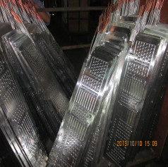 Aluminum roll bond refrigerator evaporator