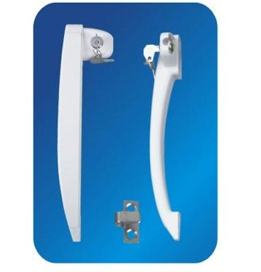 ABS Freezer Door Handle With Lock 300X32X42mm Replacement Refrigerator Handles With OEM