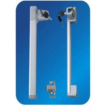 Flat ABS / Aluminum alloy Freezer Door Handle with Lock 36 340mm OEM