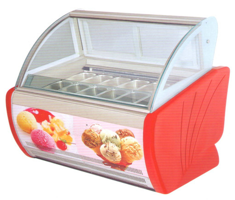Electric Ice Cream Display Counters Freezer  Luxury Gelato Display Freezer
