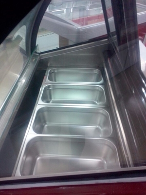 Ice Cream Scoop Display Freezer Cabinet