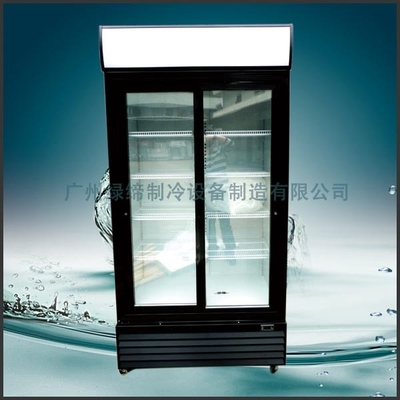 Supermarket 860L Eco Friendly Commercial Display Freezer / Cooler R404a