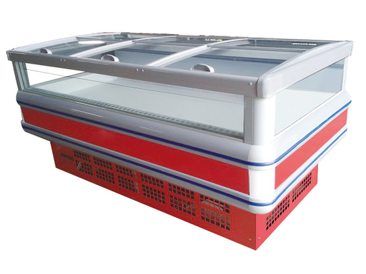 Sliding Doors Commercial Display Freezer -18 Degree With Double Island