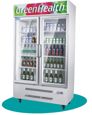 2 door Beverage Display Cooler For Bakery OEM Guanzghou Factory 