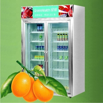 2 door Beverage Display Cooler For Bakery OEM Guanzghou Factory 