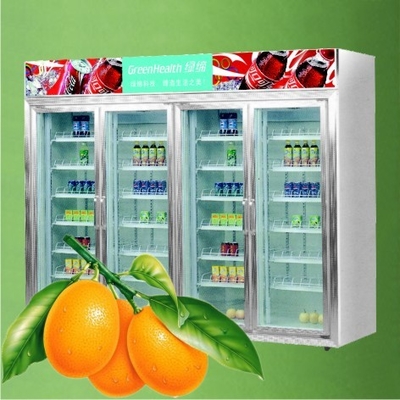 Stainless Steel Upright Commercial Display Freezer Tecumseh Compressor -25°C  3 Doors