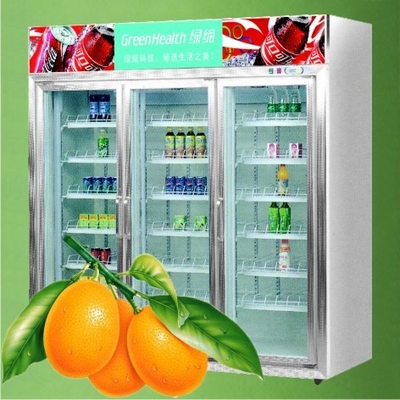 Commercial Supermarket Beverage And Milk Display  Refrigerator 