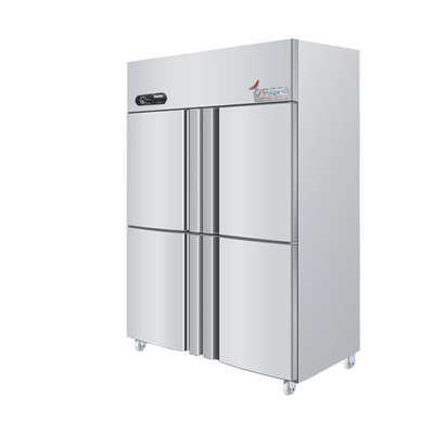 Commercial Side by Side 4 Door Fridge Freezer R134a with Direct Cooled