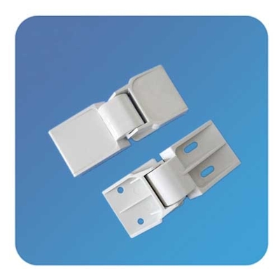 Custom Adjustable Plastic Nylon White Swinging Bifold Freezer Door Hinges With OEM