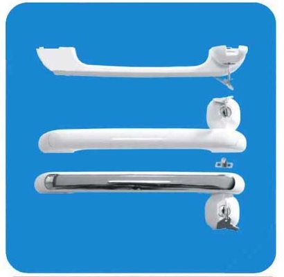 Customised Plastic External ABS White Freezer Door Handle With 2 Lock 280X26X36mm