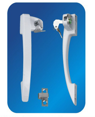 Arc ABS White Black Gray Freezer Door Handle with Lock 34 320mm OEM
