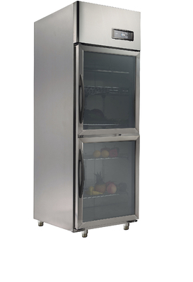 Upright Display Double Door Refrigerator With Ventilated Cooling , 600x800x1930