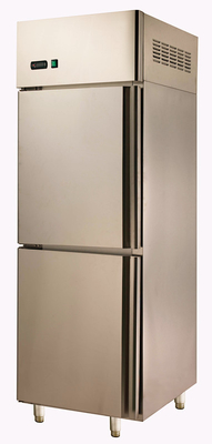 Two Door Stainless Steel Upright Refrigerator For Commercial , Freezer≤18℃