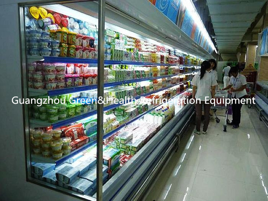 Commercial Beverange Multideck Open Chiller Energy Efficiency For Market