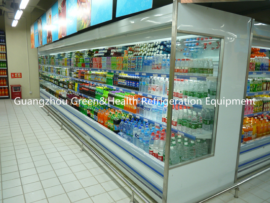 Commercial Beverange Multideck Open Chiller Energy Efficiency For Market