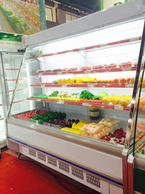 Upright Open Chiller Supermarket Showcase Dairy Display Multi deck Open Cooler