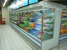 Energy Drink Multideck Open Chiller , Customize Multideck Display Fridge