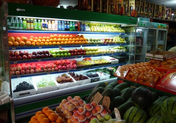 Corpeland / Pansonic Compressor Multideck Open Chiller Food Cart  to Customer Used in Supermarket