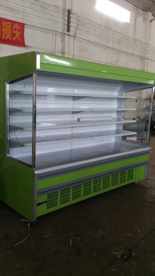 Fruit Display Multideck Open Chiller Fortified Wheels 2～10℃ With Night Curtain