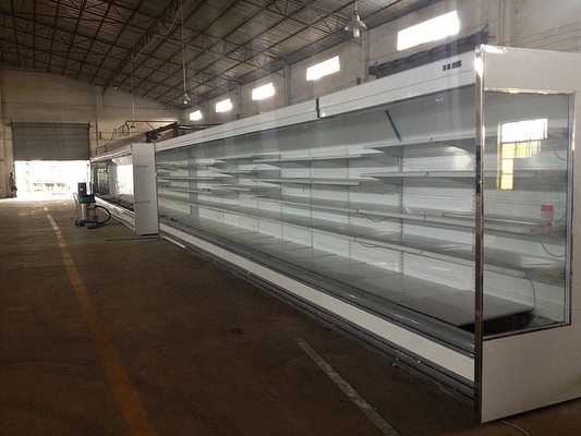 Different Color Dynamic Fan / Evaporator Open Multideck Freezer