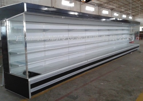 Different Color Dynamic Fan / Evaporator Open Multideck Freezer