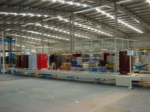 Large Manufacturing Cabinet Assembly Line For Producing Refrigerators