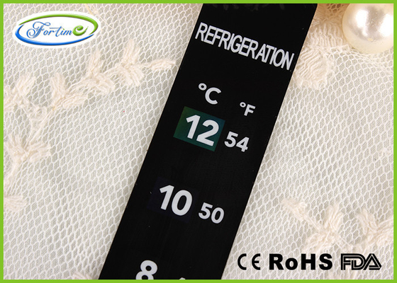 LCD Color Change PVC Fridge Thermometer Card For Promotion Gift 0 ~ 12℃ High Accuracy