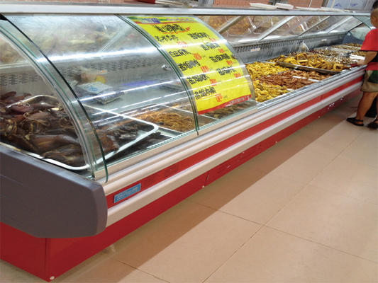 Ice Cream Supermarket Projects Frige Equipments For Fruits / Meat