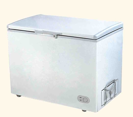 338L Top open curved glass door ice cream display freezer