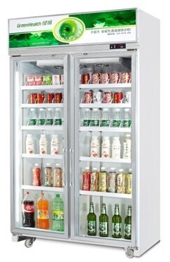 White Large Commercial Glass Door Freezer 5 Glass Door For Beverage Cooler
