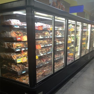 Grocery 0 - 10°C Glass Door Freezers Frost Free With Copeland Compressor