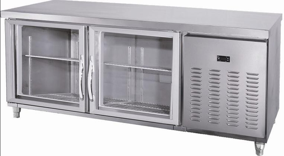 large Wide Under Counter Freezer Integrated With Smaller Fender / Drawers