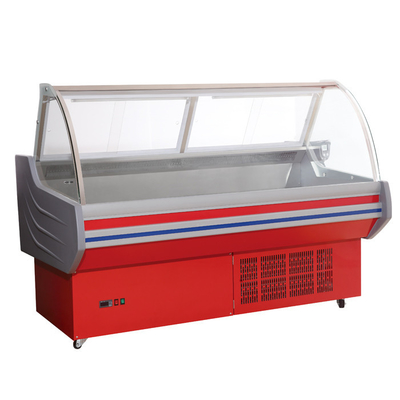 Red / White Meat Display Cooler , 0°C - 10°C Deli Display Refrigerator For Shop