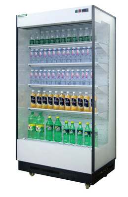 Full Glass Small Multideck Fridge Fruits Dispaly Showcase For Convenient Store