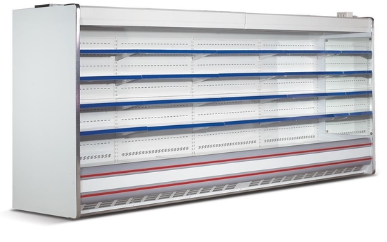 Milk Front Open Face Refrigerated Display Cabinets 3m  Adjustable Multideck