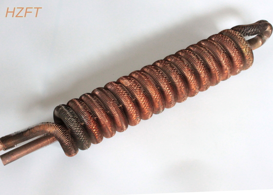 Copper or Copper Nickel Finned Tube Coil as Refrigeration Condenser / Refrigeration Evaporator