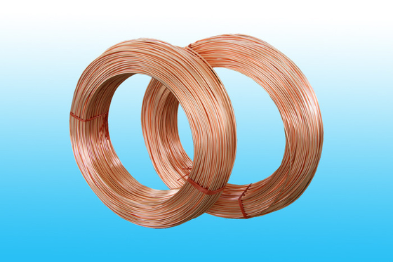 Copper Coated Low Carbon Single Wall Welded Freezer Tubes 6 * 0.6 mm