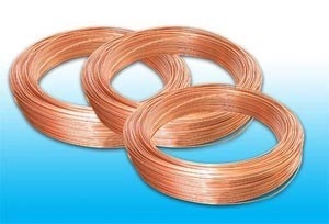 Single Wall Cold Drawn Welded Tubes 4.2 * 0.6 mm , Copper Coated