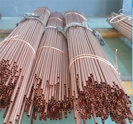 Excellent freezing  seamless red copper pipe / tube ASTM B68 standard / un-standard