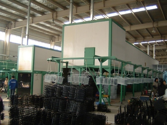 Automatic Powder Coating Line For Condenser Pre-Treatment With Powder Spray Gun