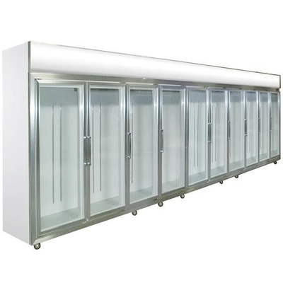 Adjustable Shelves True Glass Door Freezer Electrical For Market / Home