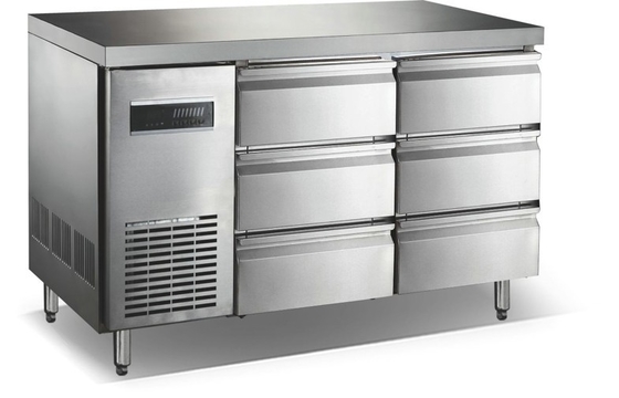 Energy-Saving Stainless Under-Counter Drawer Deep Freezer 400L For Frozen Food