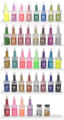 38 Colors Tattoo Pigment Temporary Glitter Tattoo Kit with Mini Air Compressor