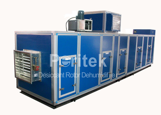 Honeycomb Chemical Air Dehumidifier , Low Temperature Desiccant Dehumidifier