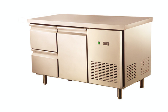 Energy Saving Two Drawer  Refrigerated Prep Table For Restaurant , 1355 x700x850