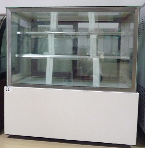 2M Sliding Door Commercial Cake Display Freezer Showcase Two Layers with Digital Thermostat