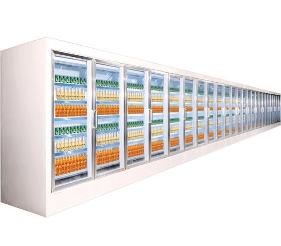 Frozen Food Commercial Glass Door Refrigerator -20°C 5 Layers For Supermarket