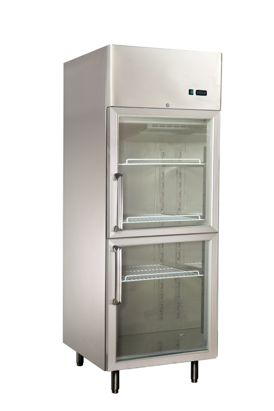 Energy Saving Glass Door Refrigerators , 550L Commercial Ice Cream Freezer 740 x870x2050
