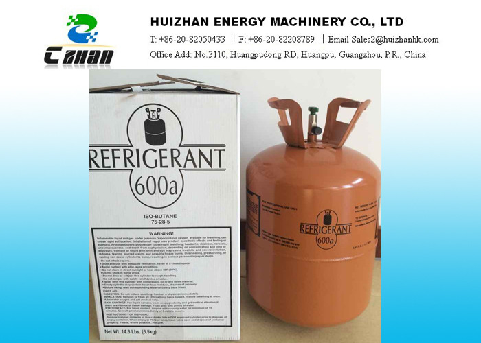 High Purity Isobutene Natural Refrigerants R600a Functional Replacement For R-12 , R-22 , R-134a