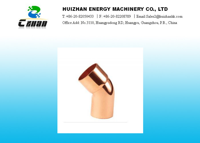 45 Degree Air Conditioning Copper Tube Elbow C X C For Refrigeration Parts